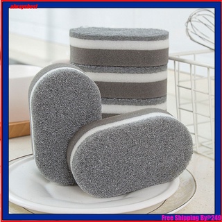 Double-sided Kitchen Dishwashing Sponge Cleaning Cloth Dishwashing Cloth Brush Pot Brush Bowl Tools