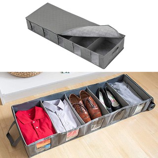[KLOWARE] Nonwoven Fabric Under Bed Storage Bag Shoes Clothes Organizer Container