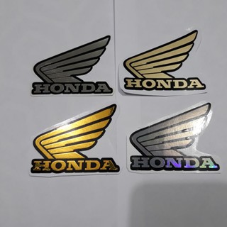 HONDA 2 STICKER/DECAL IN GOLD, SILVER & HOLOGRAM