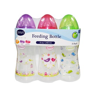 Enfant Feeding Bottles 8oz Girl Pack of 3