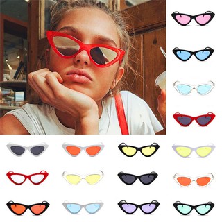 Women Cat Eye Sunglasses Sexy Small Designer Ladies Retro Frame Red UV400