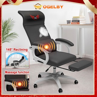 Ergonomic Mesh Office Chair Computer Chair Gaming Chair Reclining Lift Swivel Chair with Massage