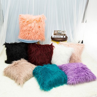 Factory Direct Sell Nordic Posh Style Super Soft Plush Faux Fur Throw Pillow Case