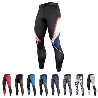 Sport Mens Tights Pants Running Compression Pants Quick Dry Fitness Gym Leggings Men Sportswear Training Tights