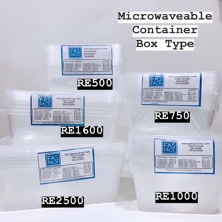 Microwaveable food containers per pc - Big Sizes