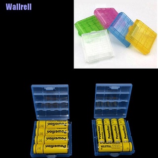Wallrell> 2Pcs/Lot Mmini Portable Plastic Case Storage Box For Aaa/Aa