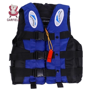 COD Universal Adult Life Jacket Polyester Swimming Boating Vest With Whistle