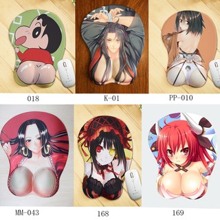 Silicone 3D Cute Cartoon Sexy Woman Anime Wrist Mouse Pad (1)
