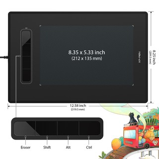 XP-PEN Star G960 Graphic Drawing Tablet With Battery-free 8,192 levels Stylus With 4 Button Shortcut Keys (3)