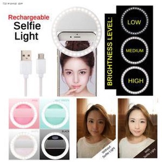 Mobile Accessoriesflash light☃▪○Rechargeable Selfie Ring Fill Light Smart LED Camera For Smartphone