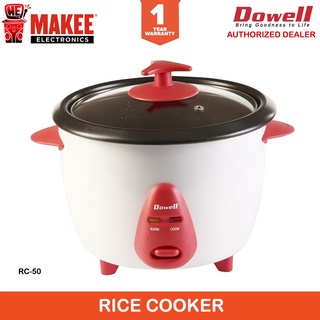 blender Dowell RC-50 Rice Cooker Aluminum Bowl 5-Cup Rice Capacity 400W