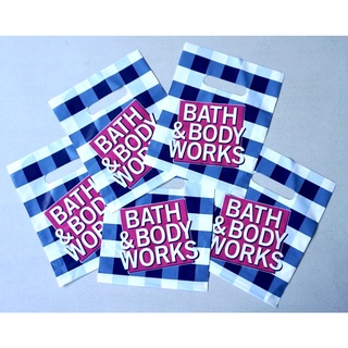 NEW DESIGN!!! Pack of 5 Bath & Body Works Classic Plastic Pouch / Gift Bag