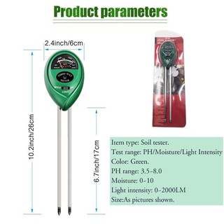 Gardening✖3 in 1 Soil Water Moisture Light PH Meter Tester Garden Tool
