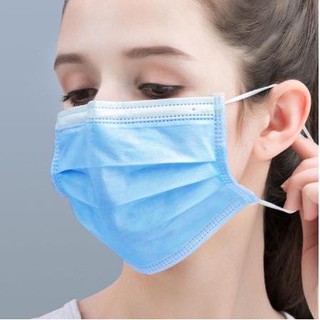 one pack 50 pcs 3-layer Disposable mask Breathable Anti-Fog Dust-Proof Comfortable