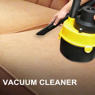 Wet Dry Canister Vacuum Cleaner 12V 60W High Power Round Bucket Portable Car Vacuum Cleaner