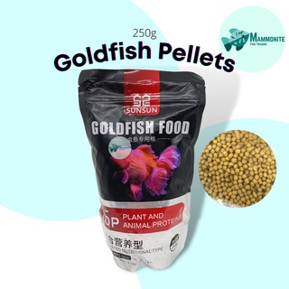 Sunsun Premium Goldfish Food Pellets 250 Grams 1.5mm 3mm Pellets Plant and Animal Proteins