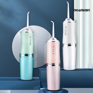 moamegift 7Pcs/Set Powerful Electric Oral Irrigator IPX7 Waterproof USB Rechargeable Water Flosser Washing Tools