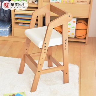 GEN Beech Children's Dining Chair Baby Dining Chair Home Wooden Wood Growing Chair Baby Dining Table