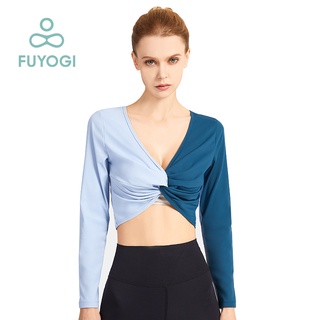 FUYOGI Yoga Top Double Sided Fitness Long Sleeved Women's Yoga Clothes
