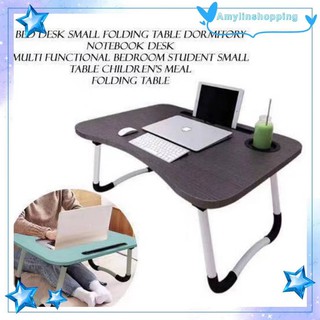 COD Foldable Laptop Study Table Lazy Bed Desk/Portable mainstays Wooden Table (1)