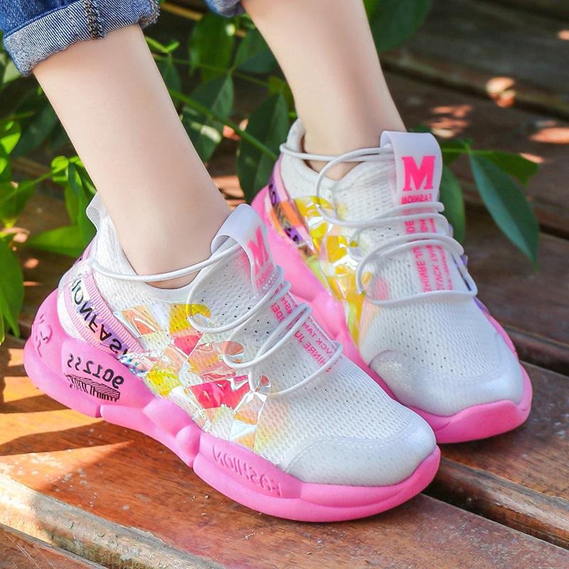 Cartoon kids shoes sports shoes casual breathable mesh shoes sneakers