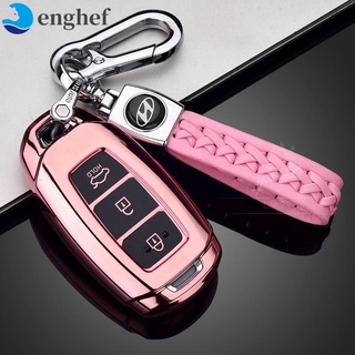 （enghef668）For Hyundai Festa Key Cover Case Remote Control Protective Shell 2019 Models Ix35 Yuedong 18 Key Bag 19 Win Da Ang Xinuo Buckle Men and Women