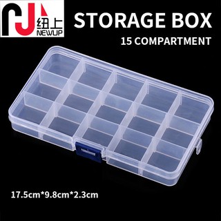 【NEWUP】Single Side Fishing Tackle Box Package 15 Pieces Fishing Lure Box