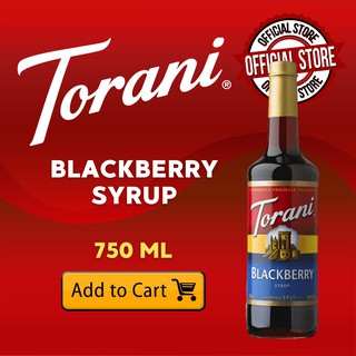 Blackberry Syrups- TORANI, MONIN, GIFFARD