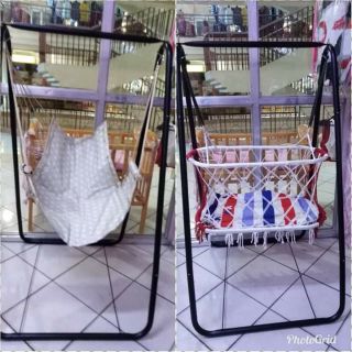 Metal stand with swing cloth plus hammock duyan ni baby with comforter (1)