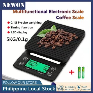 Coffee Scale With Timer Portable Electronic Digital Kitchen Scale High Precision Baking LCD 5KG/0.1g