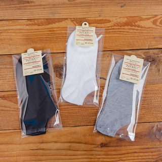 3pcs Plain socks for men Good quality Ankle socks Men's socks (balck gray white)