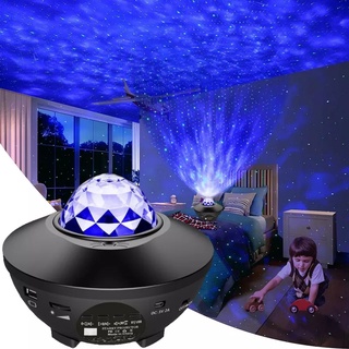 LED Star Bluetooth Speaker Galaxy Starry Lamp Ocean Wave Projector With Remote Control Night Light (6)
