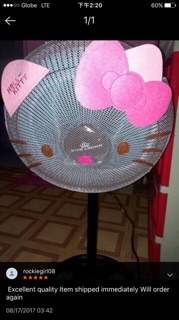 Cod hello kitty electric fan COVER safety for babies (7)