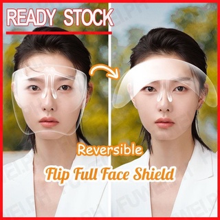 【Lowest price 】Flip Face Shield Tilt up Full Face Shield Anti-virus Blocc Visor Sunglasses Movable Lift Flip Faceshield HD Clear - LIFT SHIELD