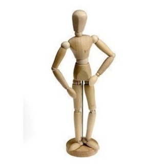 Wood Male/ Female Manikin 12 inches Drawing Guide Art Sketching Tool