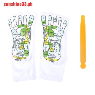 【sunshine33】Acupressure Reflexology Socks Physiotherapy Massage Relieve T
