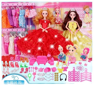 XOM136 Miaowa Barbie bimei dress up gift set talking play house girl Princess Doll Girl Toy