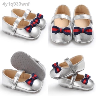 Tiktok recommendation♘▤☈Baby Shoes For Girl Glossy Bowkont Flats Newborn Walker Toddler Crib Shoes F