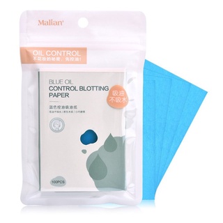 ❀ New ❀ 100 Pcs Blue Oil Control Oil Absorbing Paper Film Tissue Makeup Blotting Paper
