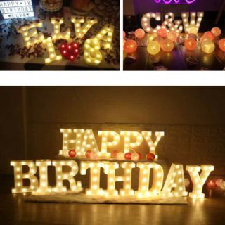 9inch big size Birthday party needs Led letter party supplies party decorations Led lights standee (2)