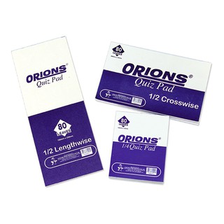 Orions Quiz Pad 80 Leaves [Set of 3]