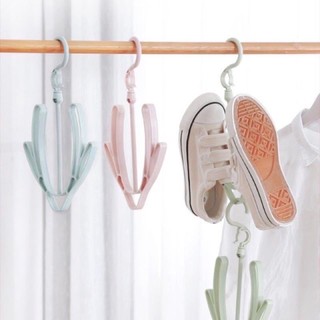 thickened double hook drying shoe rack