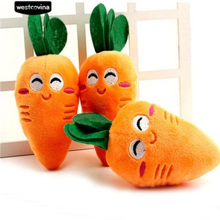 [COD] Puppy Pet Supplies Carrot Plush Chew Squeaker Sound Squeaky Dog Toys (1)