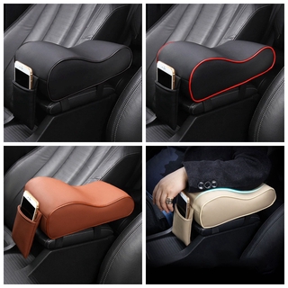 Faux Leather Memory Foam Car Armrest Center Console Hand Pillow Pad Universal Auto Armrests Arm Rest Seat Box Pad