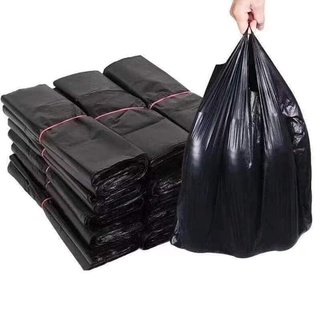 50Pcs Black Thicken Disposable Vest Type Garbage Bags for Home Office (2)
