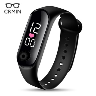 ۞Men and Women Fashion Sports LED Watches Student Children's Electronic Watches