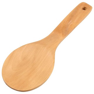Flat Wooden Rice Paddle Spatula Food Service Spoon Beech Turner Wooden Serving Spoon Sandok