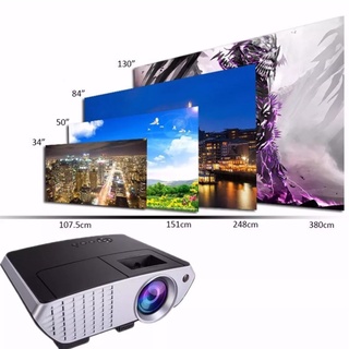 【spot good】♨▲CORDYA RD-803 2200 Lumens Multimedia LED Projector with HDMI/Video/VGA slot (Black)
