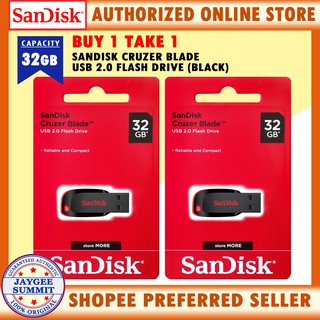BUY1 TAKE1 Sandisk Cruzer Blade 32GB USB 2.0 Flash Drive