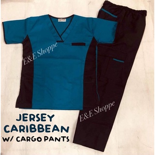 clothesmen●SCRUB SUIT Lacoste cotton (JERSEY CARIBBEAN with CARGO pants)